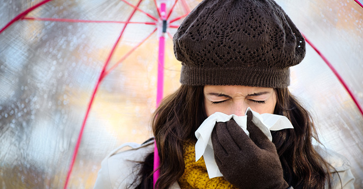 Sick woman