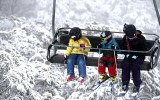 Skiers at Falls Creel