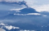 An ash cloud continues to spew from Mount Raung. ABC