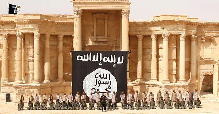 DO NOT REMOVE PHOTO CREDIT UNDER ANY CIRCUMSTANCES: AFP PHOTO / HO / WELAYAT HOMS. Islamic State, Palmyra, syria, terrorism, execution, beheading