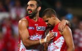Adam Goodes and Leroy Jetta