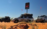 The prank sign was erected 200km into the Simpson Desert.