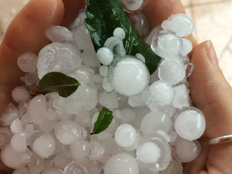 Hail storm in Grafton, New South Wales Sept 17