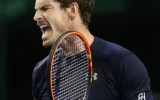 Britain's Andy Murray celebrates his win.