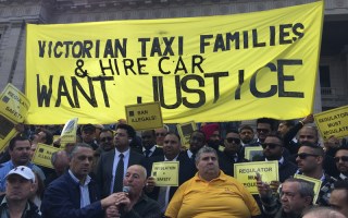 Taxi drivers want UberX to be regulated.