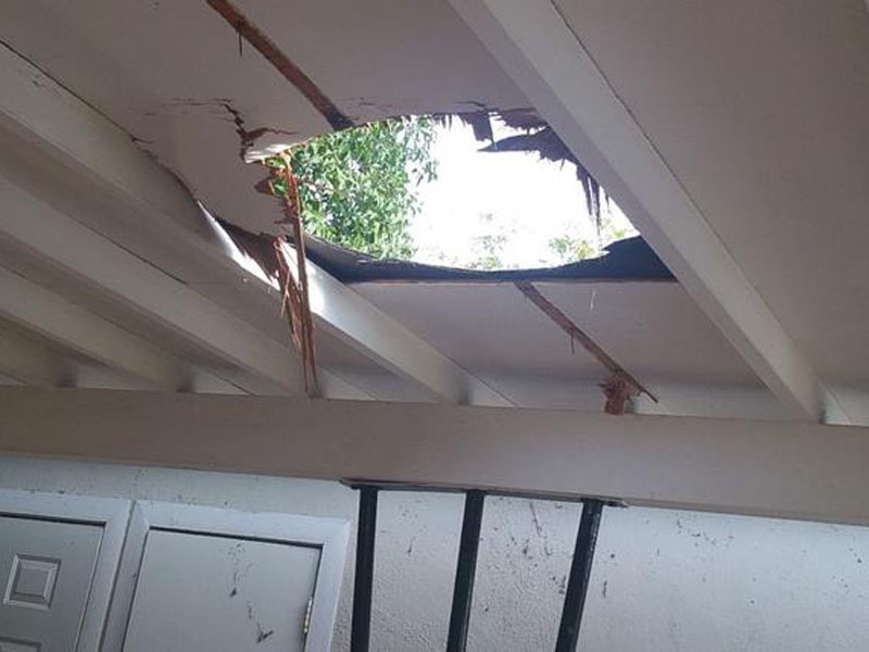 This mail drop left destruction in its wake.