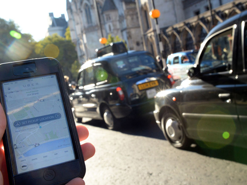 Fleet Street Uber protest
