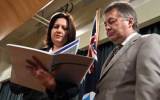 Queensland Premier Annastacia Palaszczuk and Commissioner Walter Sofronoff , grantham