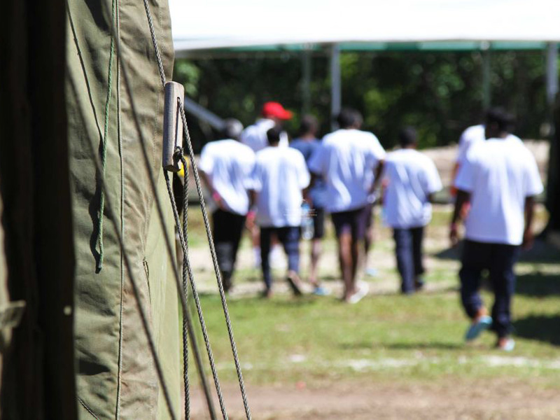 Nauru asylum seeker camp.