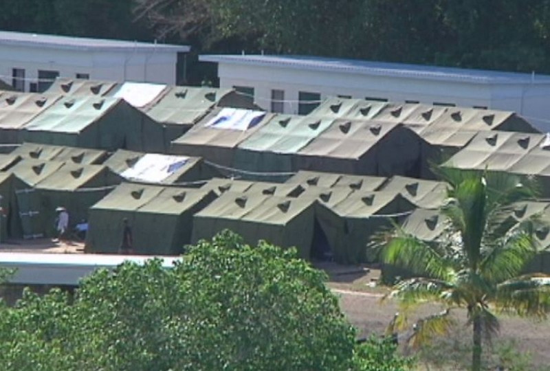 Nauru asylum seeker camp.