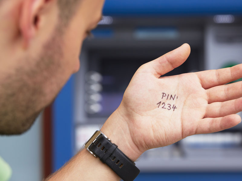 memory loss PIN number