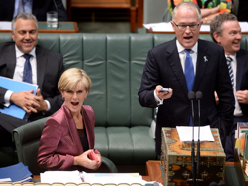 Malcolm turnbull Julie Bishop, Dec 2014