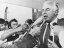 Deposed PM Gough Whitlam tells reporters of his dismissal on November 11, 1975.