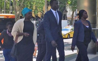 Majak Daw arrives at court