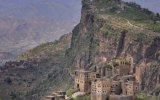 mountain village, yemen