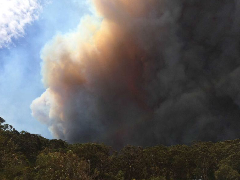 smoke over Separation Creek