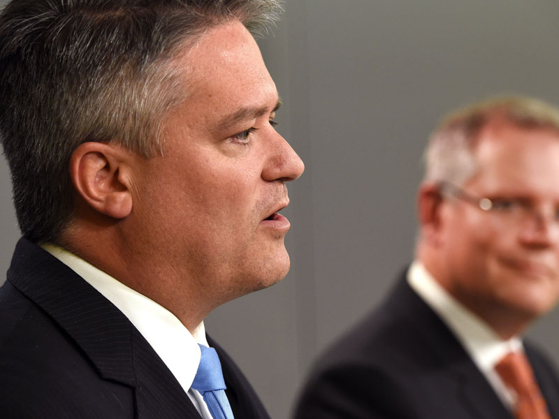 Mr Cormann down-played predictions of horrendous debt figures.