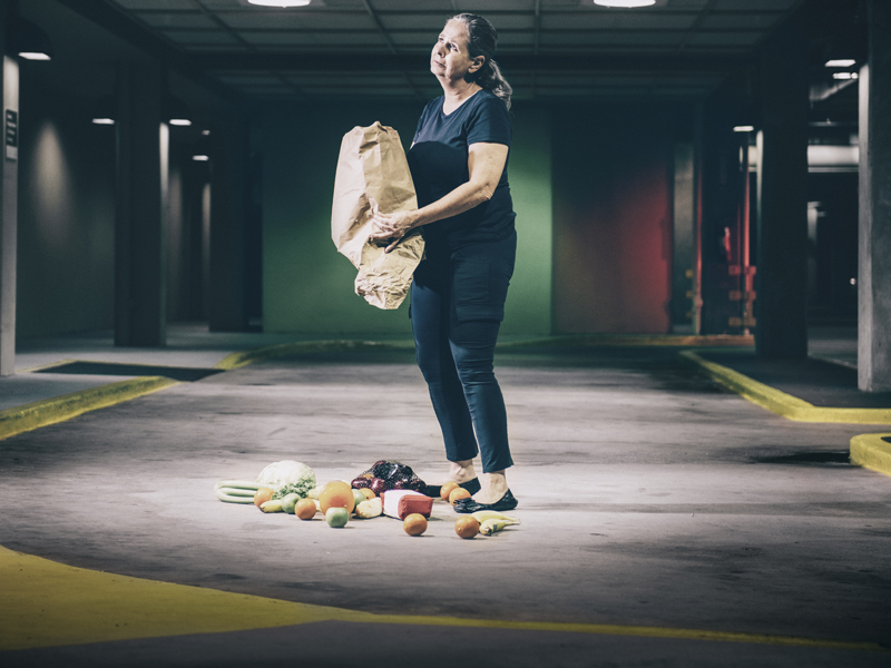 frustrated shopper
