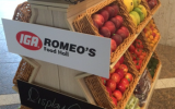 Fresh produce is a feature of the new store.