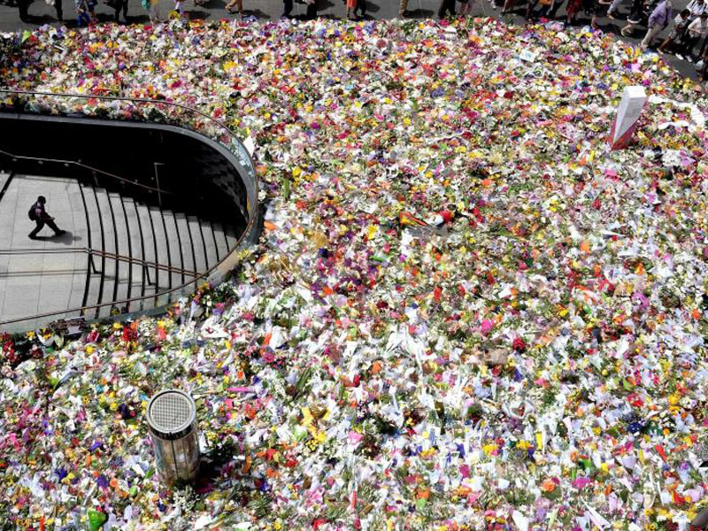 Thousands of floral tributes lined the city following the incident.