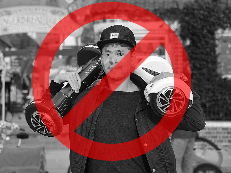 Getty modified hoverboard electric scooter ban