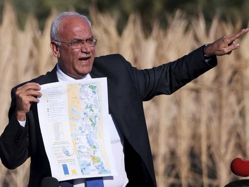 Palestinian Chief negotiator Saeb Erekat.