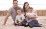 Damien and Melissa Little and their sons in a photo provided by police.