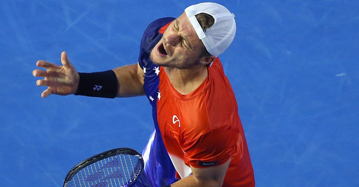 Hewitt denies the claim after his final Aus Open match.
