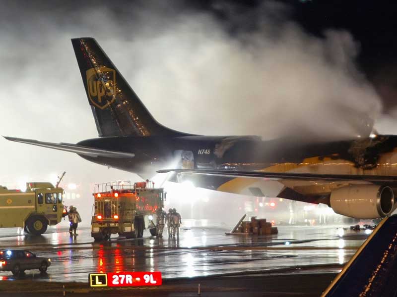 ups plane fire