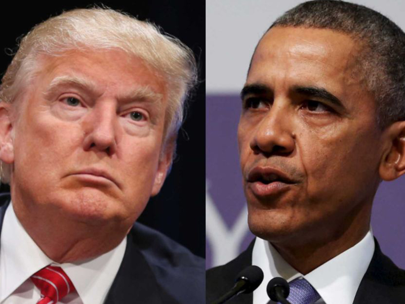 Barack Obama does not back Donald Trump.