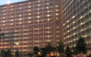 Flats in Drummond Street, Carlton, where arrests were made over drug offences.