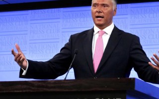 Mr Grant addresses the National Press Club.