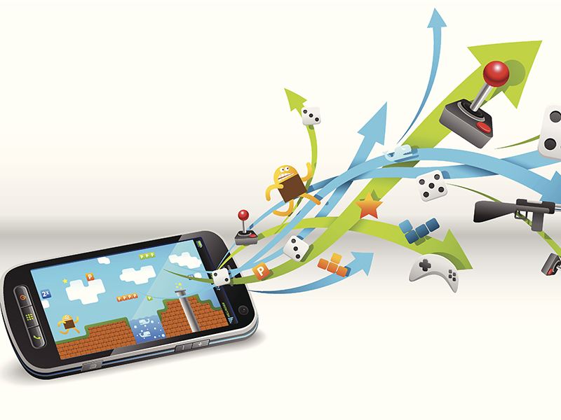 Gaming in smart phone mobile gaming video games