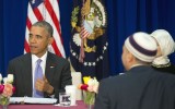 Mr Obama met with the Islamic Society of Baltimore.