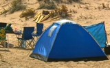 The campsite where two female backpackers were allegedly assaulted and kidnapped at Salt Creek.