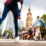 sydney crowds street