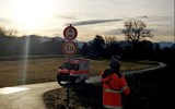 Rescue teams near the scene at Bad Aibling.