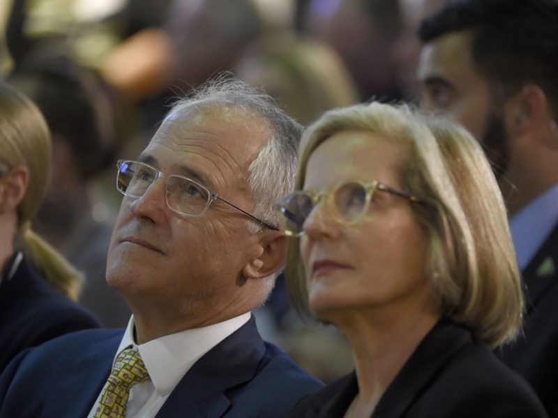 Mr Turnbull's romantic post to Lucy turned sour.