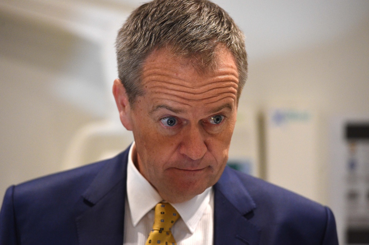 Bill Shorten refuses to repeat his slur on TV.