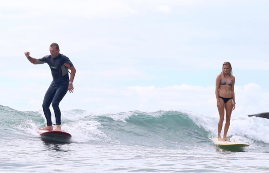 Tony Abbott Surfing
