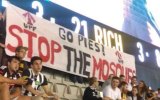 The offensive banner at the MCG.