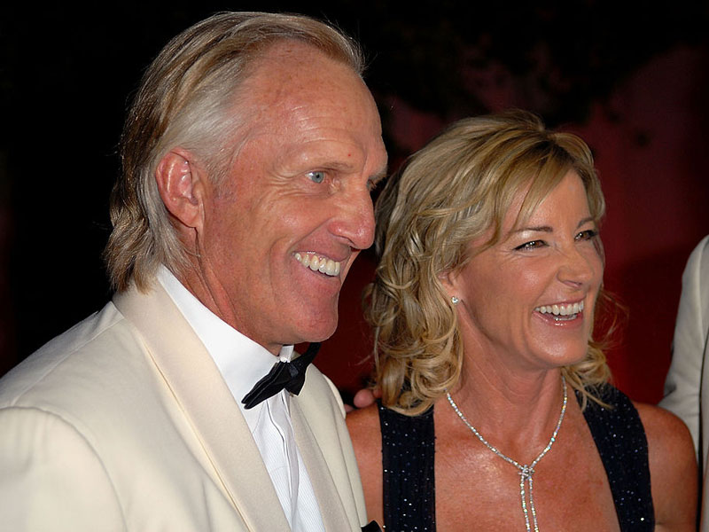 Greg Norman and Chris Evert