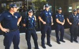 Police presence is bulked up.
