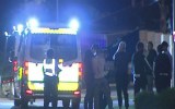 Police at the scene of a triple shooting in Banksia Grove in Perth.