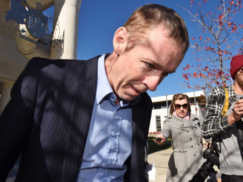 Stephen Ellis was charged over an incident at Canberra Airport.