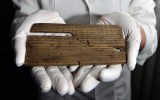 One of the waxed tablets from Roman London found. Photo: AAP