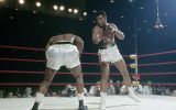 Cassius Clay vs Sonny Liston (L) in the 1964 World Heavyweight Title fight. Photo: 1964.