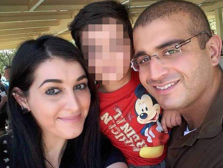 Orlando gunman Omar Mateen and wife Noor Zahi Salman.