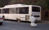 The Promobot IR77 was found in the middle of the street in the city of Perm.
