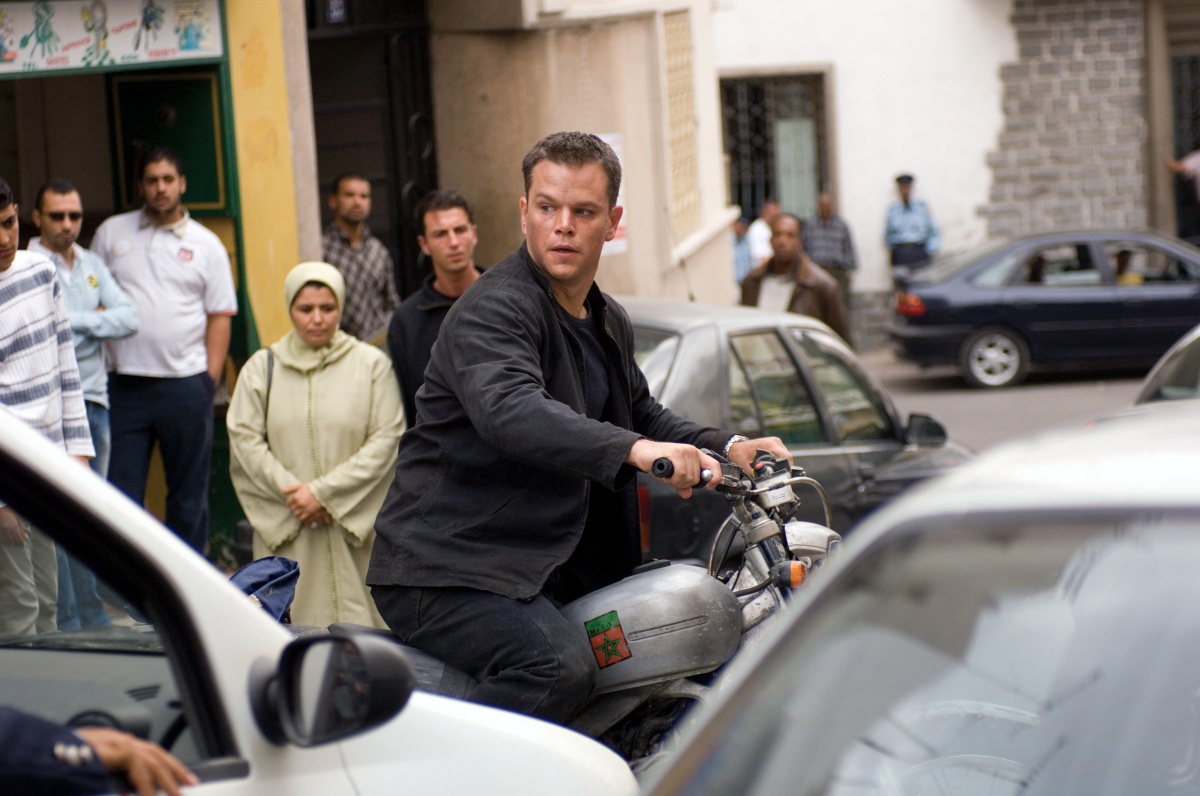 Matt Damon in the 2007 movie, The Bourne Ultimatum.